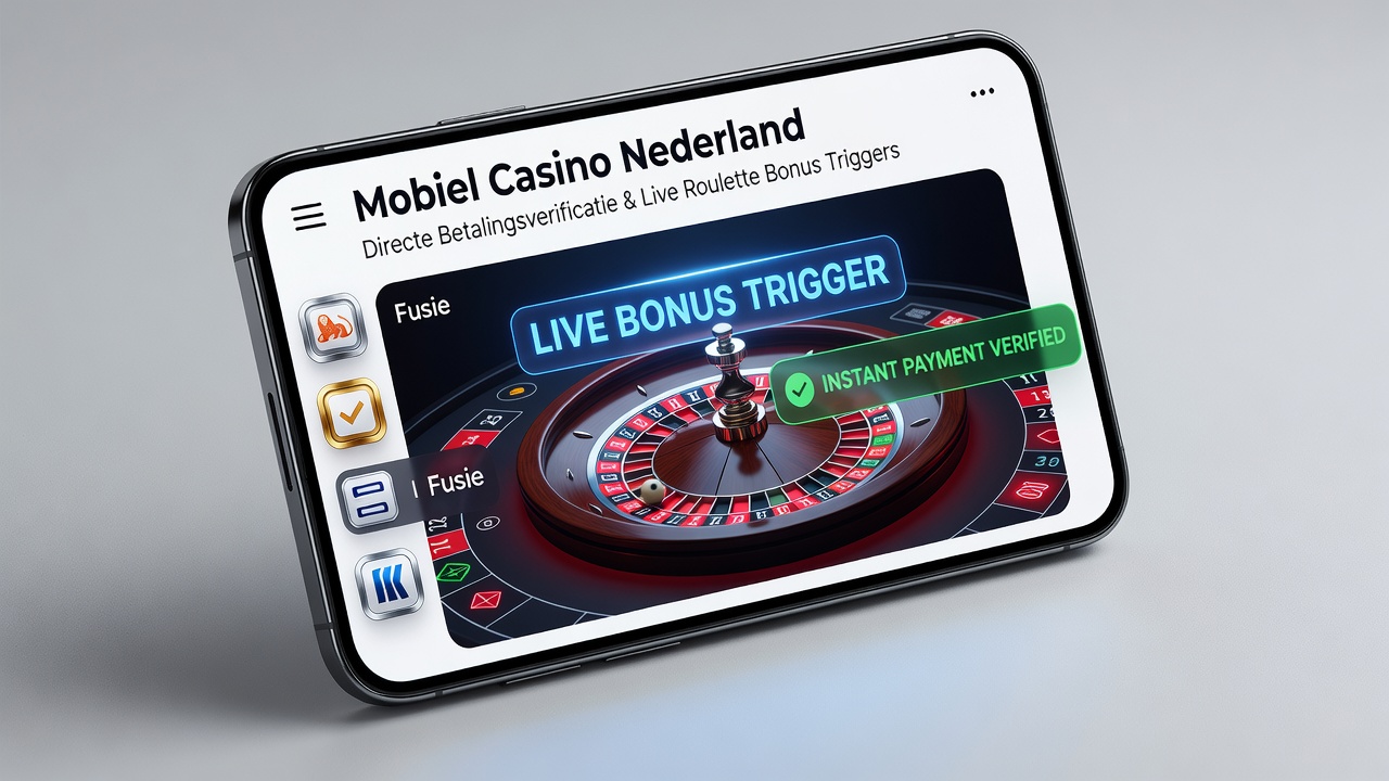 Detail van mobiele interface met live roulette en ingebouwde bescherming alerts