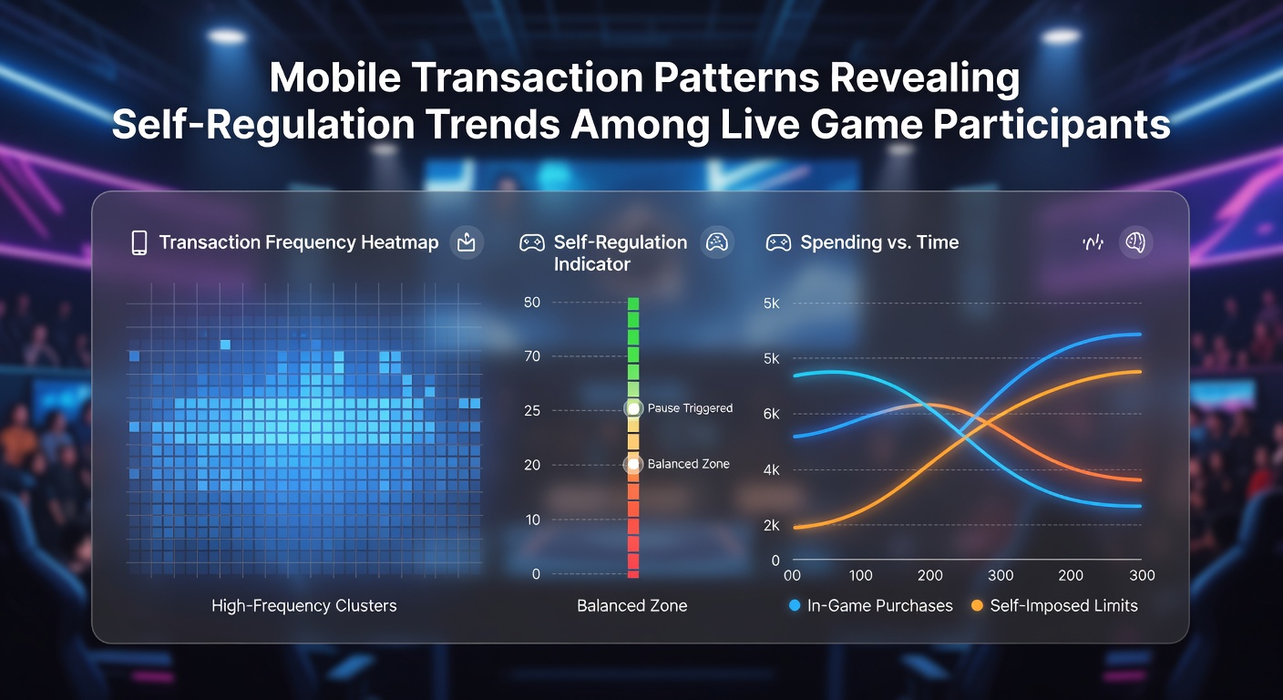 Analyse van mobiele transacties in live casinospellen toont zelfregulatie patronen