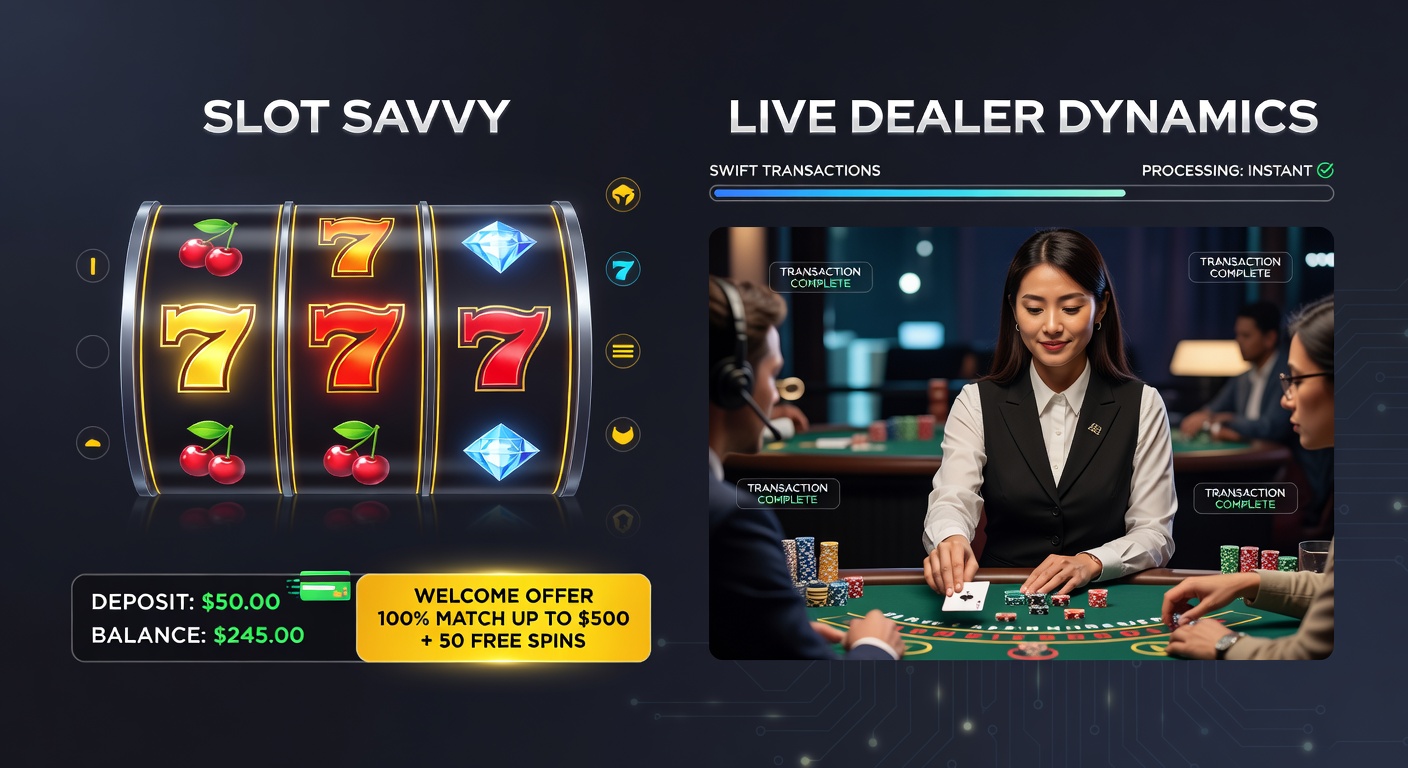 Grafiek met pijlen die snelle iDEAL-transacties, bonussen en live dealer-winsten verbinden op een mobiel scherm van een Nederlands casino-platform