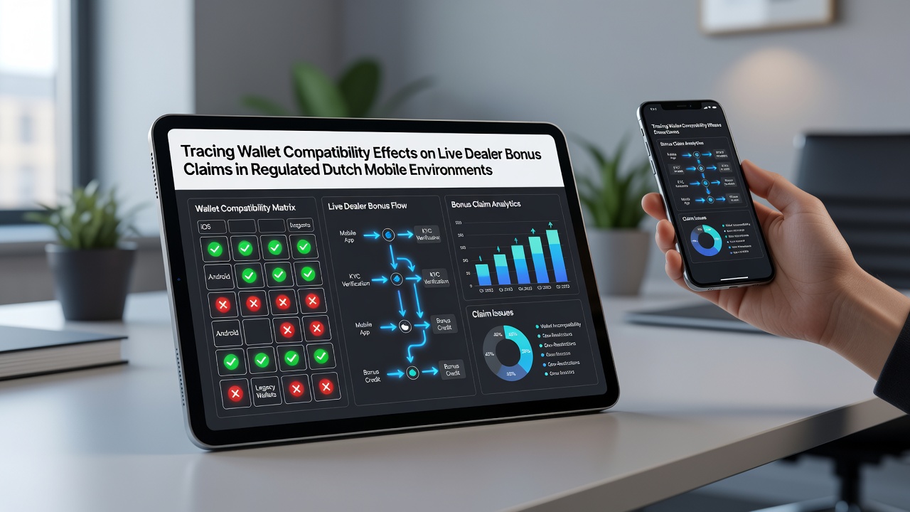 Diagram van wallet tracing effecten op live dealer bonussen in mobiele Nederlandse casino's